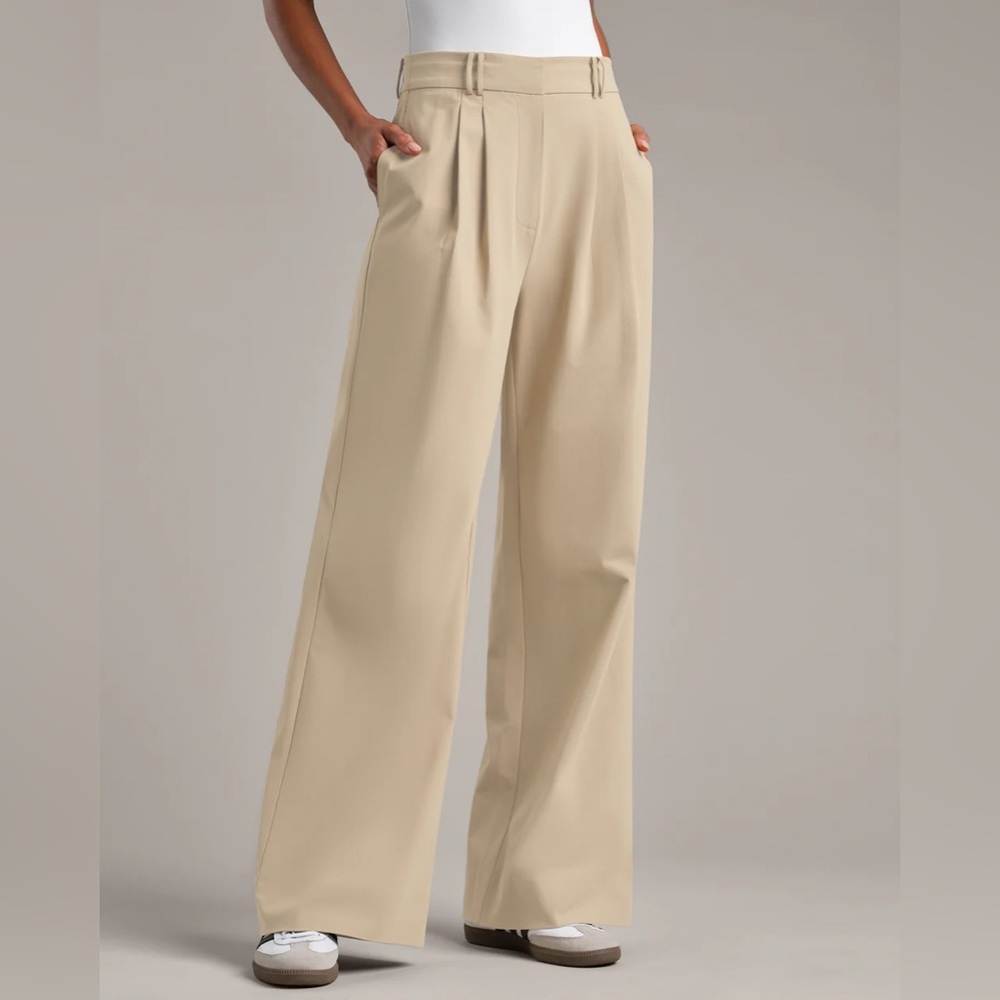 Rhone Women’s Commuter Pleated Trouser Linen 12 Short NEW
